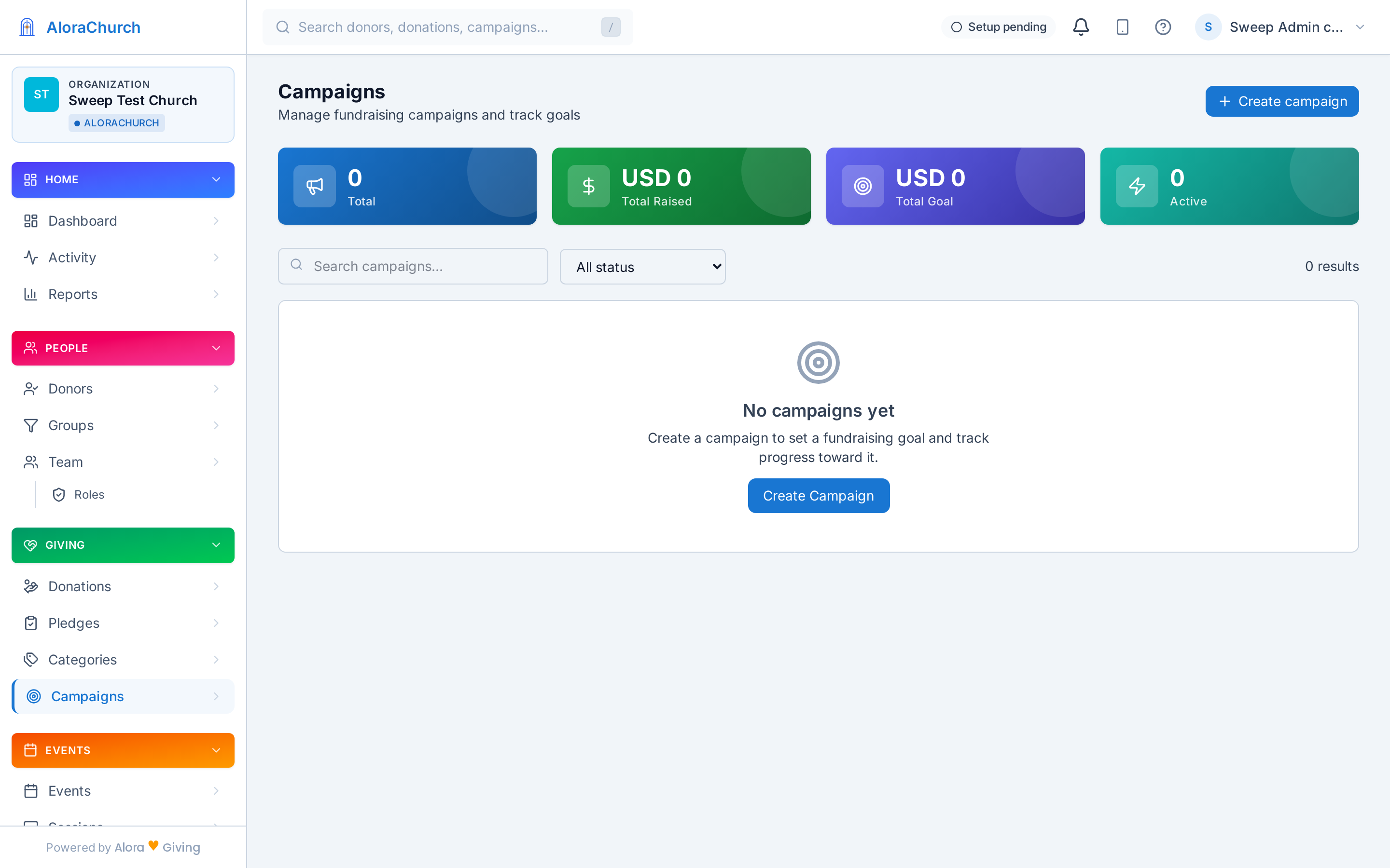 Live initiative tracking